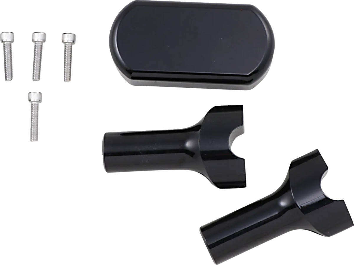 Solid Handlebar Riser & Top Clamp Kit