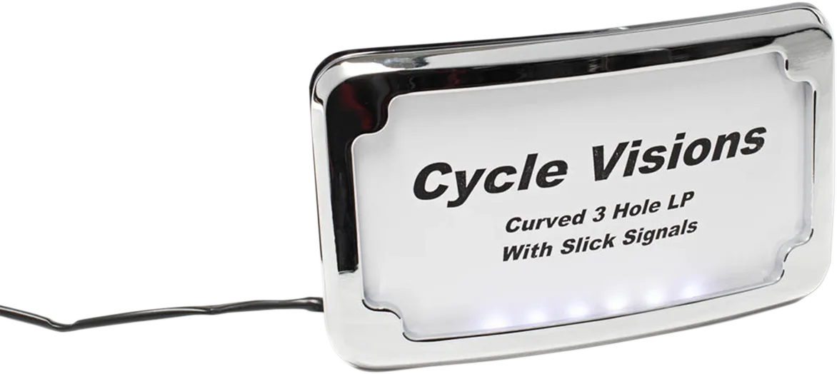 3-Hole Mounted LED Lighted License Plate Frame