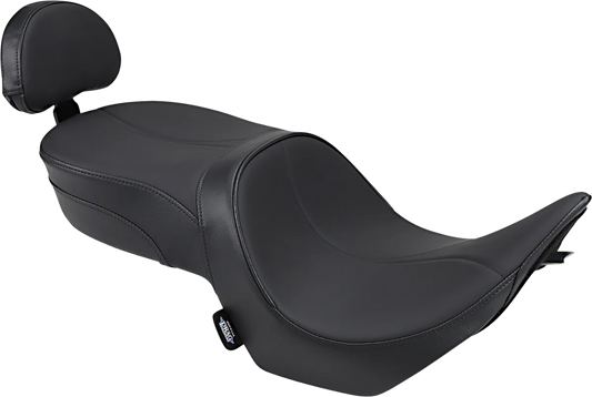 Low-Profile Touring Seat With Passenger Backrest