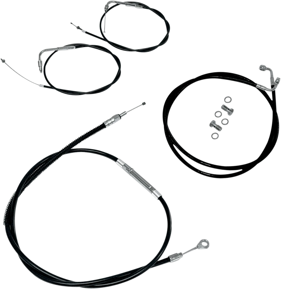 Standard Black Vinyl Handlebar Cable/Brake Line Kit — Ape Hanger