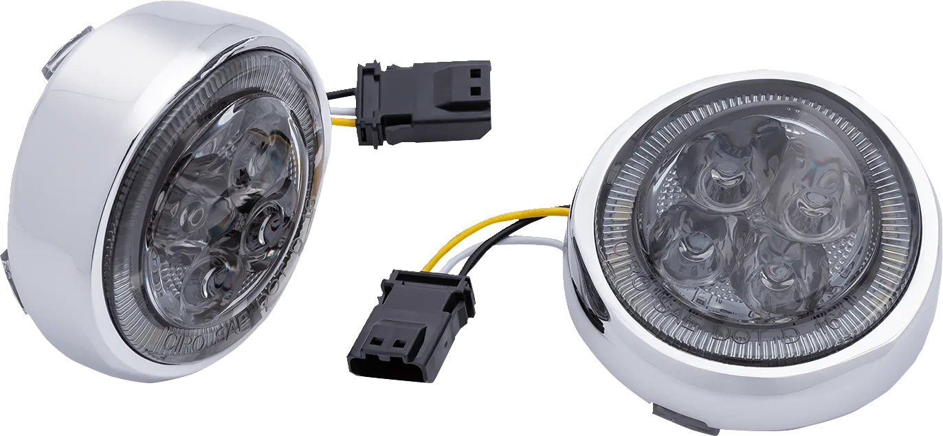 LED Fang® Front Signal Light Inserts with Bezel