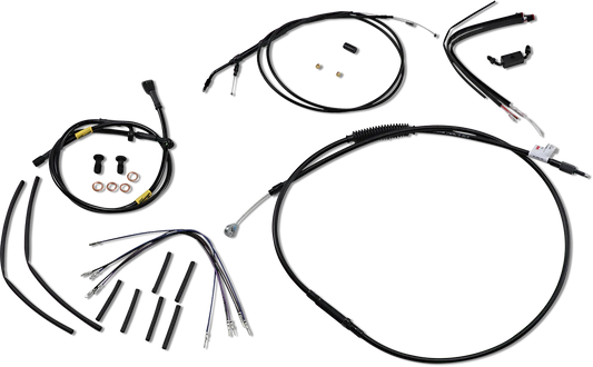 Handlebar Cable and Brake Line Kit for Wide Glide Gorilla Handlebars