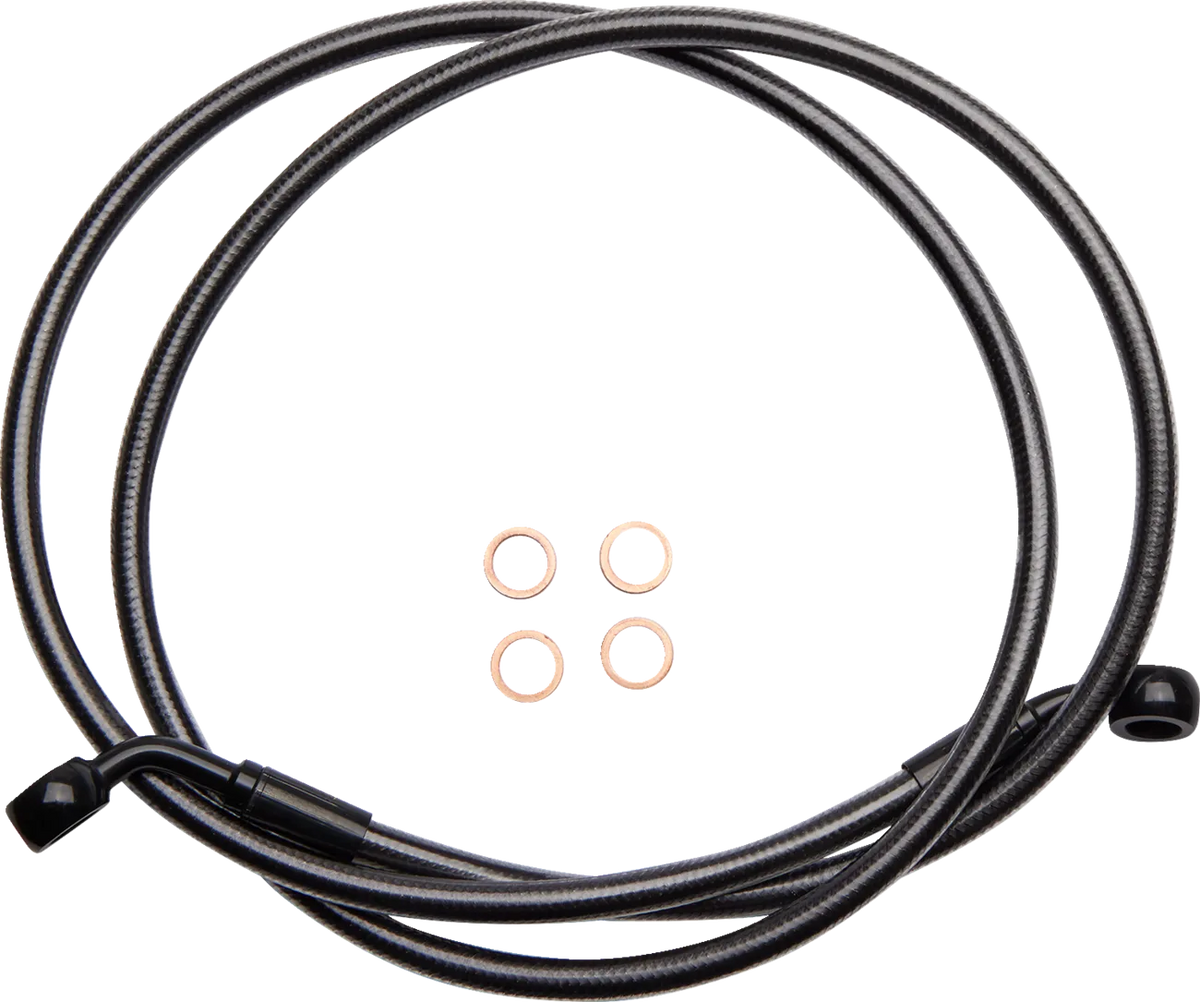 E-Z Align Braided Single Disc Front Brake Line