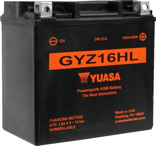 GYZ Factory-Activated AGM Maintenance-Free Battery