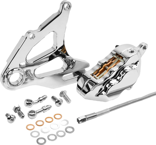 Rear Piston Caliper & Mounting Bracket