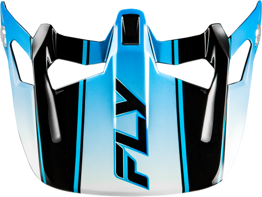 WERX-R CARBON FLOW VISOR BLACK/BLUE/WHITE