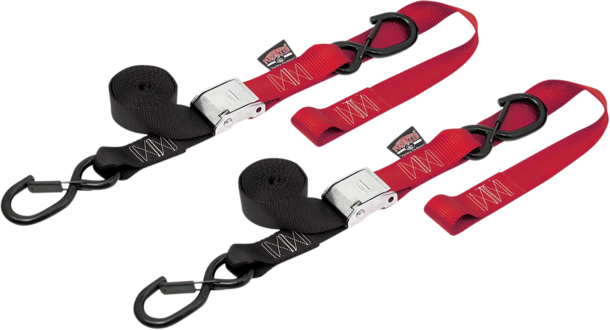 1-1/2" Cam-Buckle with Safety-Latch Hooks and Soft-Tye