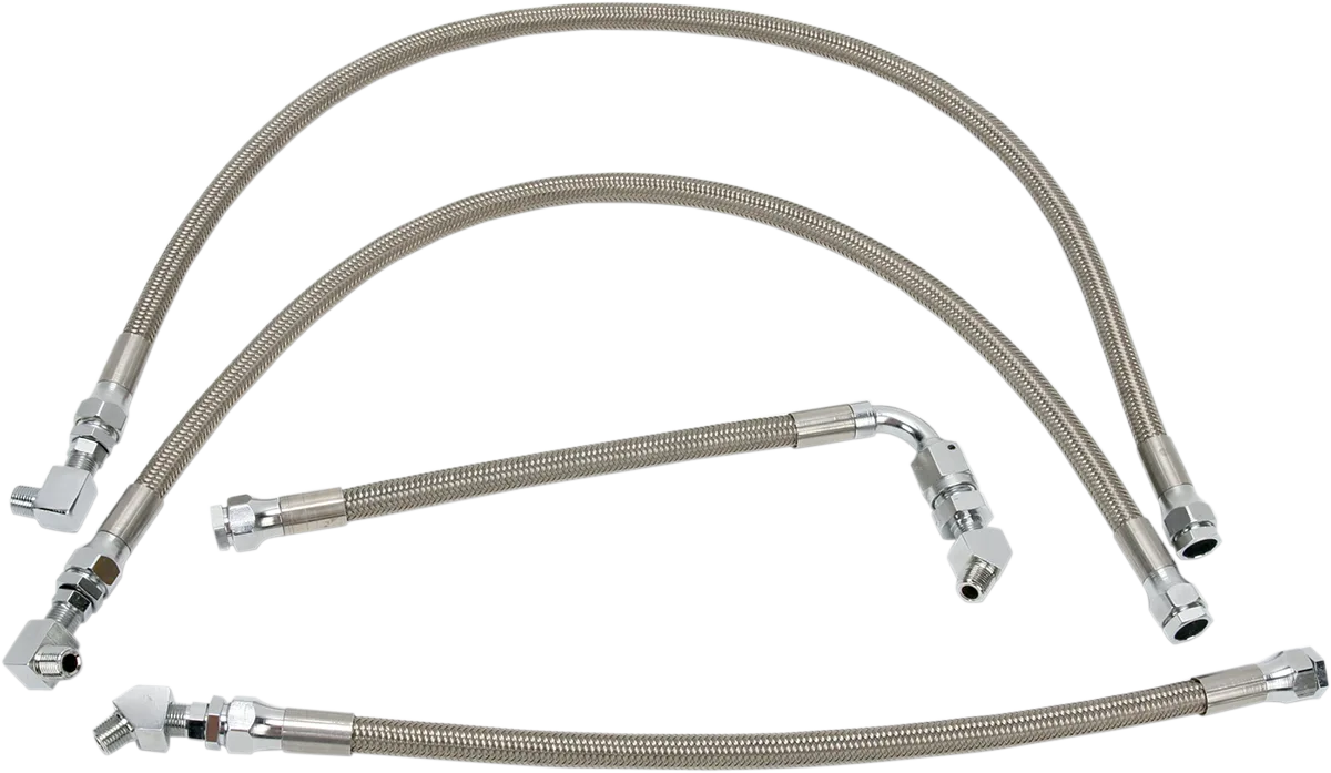 Stainless Steel Braided Oil Line Kit