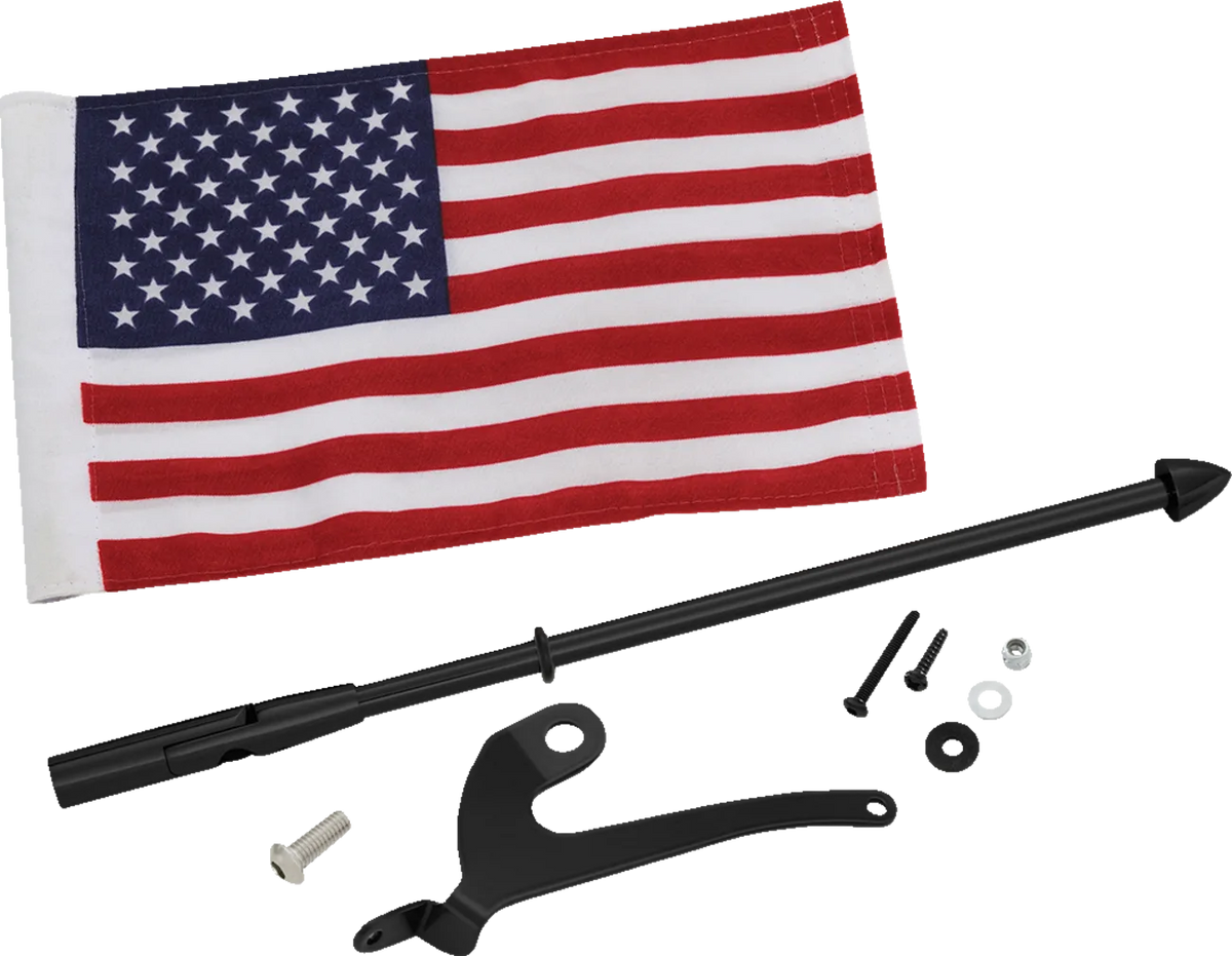 Flag Pole For Can-Am RT with US Flag