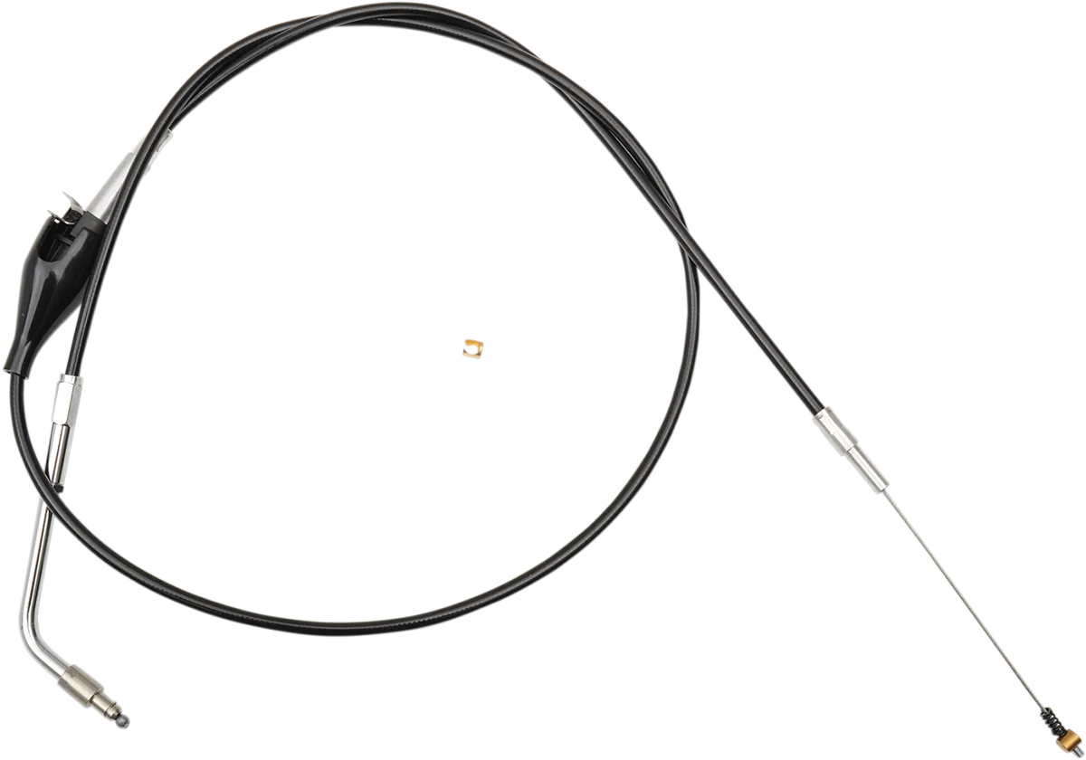 Black Vinyl Braided Handlebar Idle Cable