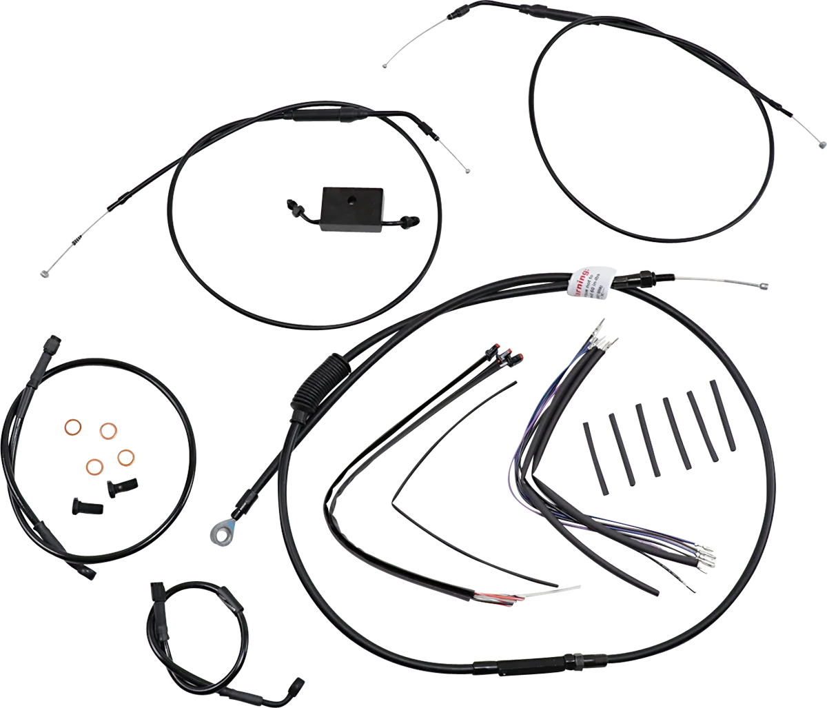 Extended Handlebar Cable and Brake Line Kit for Sportsters with ABS
