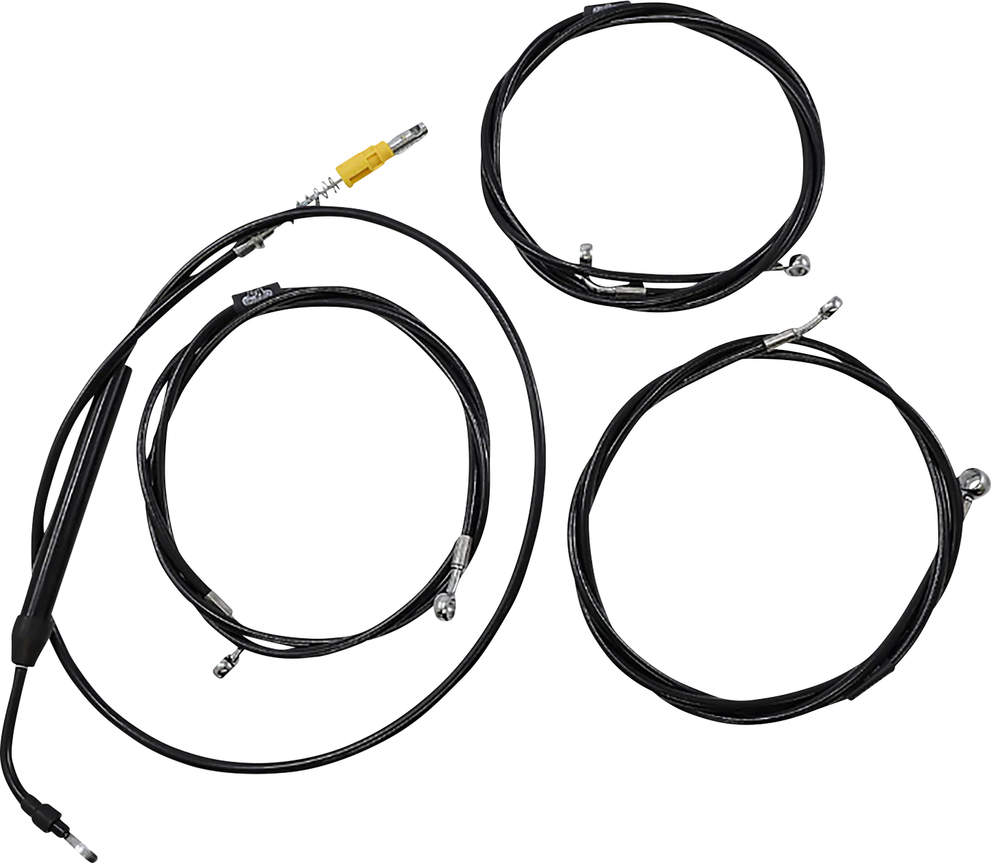 Standard Black Vinyl Handlebar Cable/Brake Line Kit — Ape Hanger
