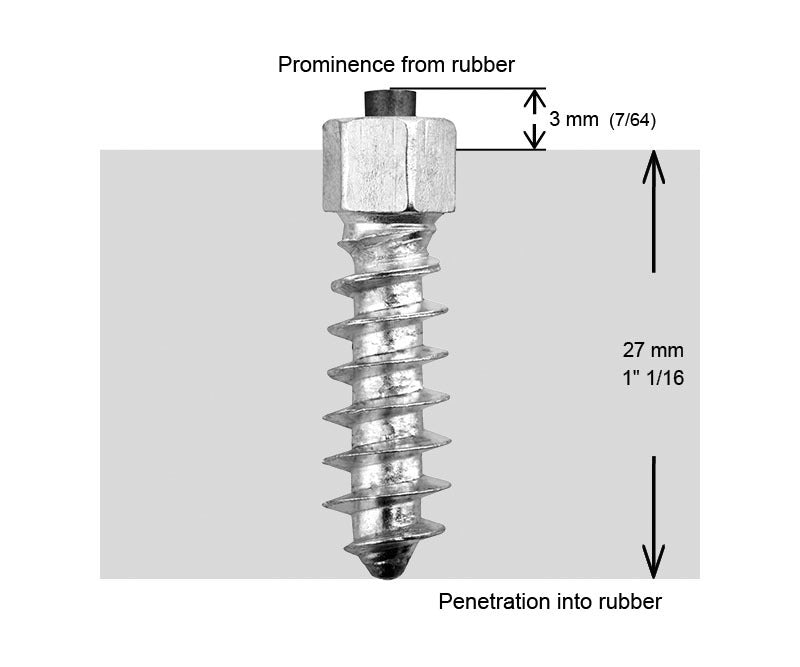 11MM STANDARD SCREW STUDS QTY 100