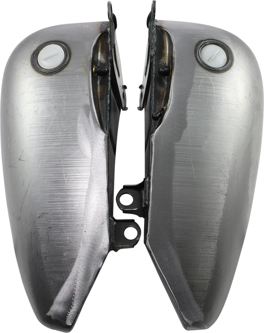 2" Extended Two-Piece Flat-Side Gas Tank Set