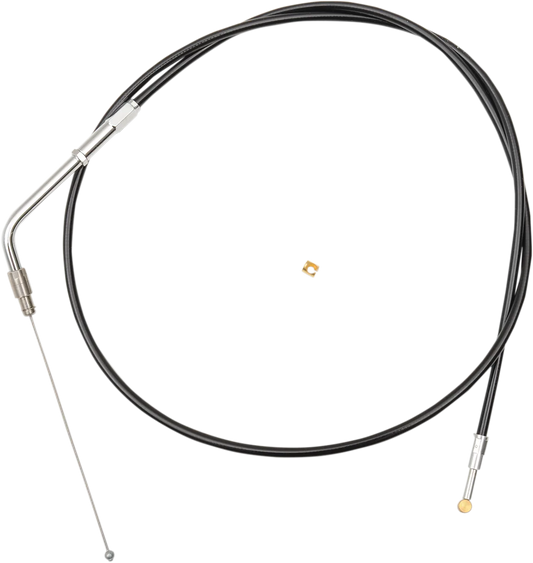 Black Vinyl Braided Handlebar Throttle Cable