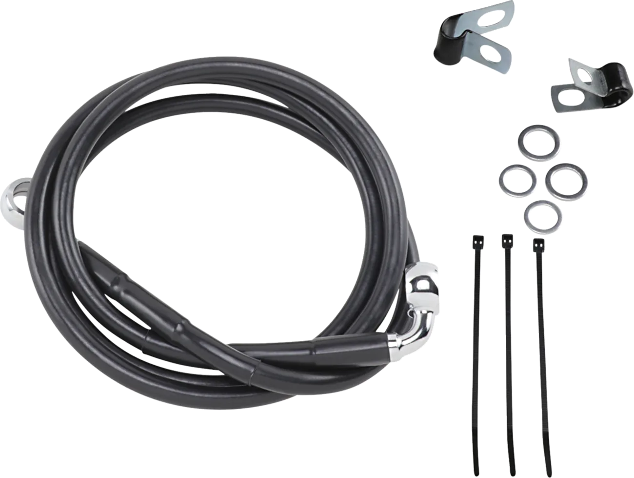 Extended Length Black Vinyl Brake Line Kit