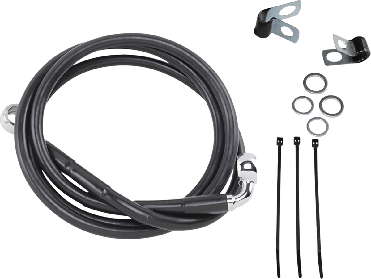 Extended Length Black Vinyl Brake Line Kit