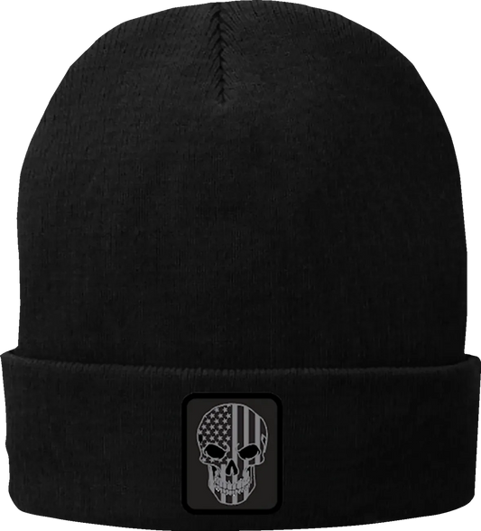 Mr Piston Flag Fleece-Lined Knit Beanie
