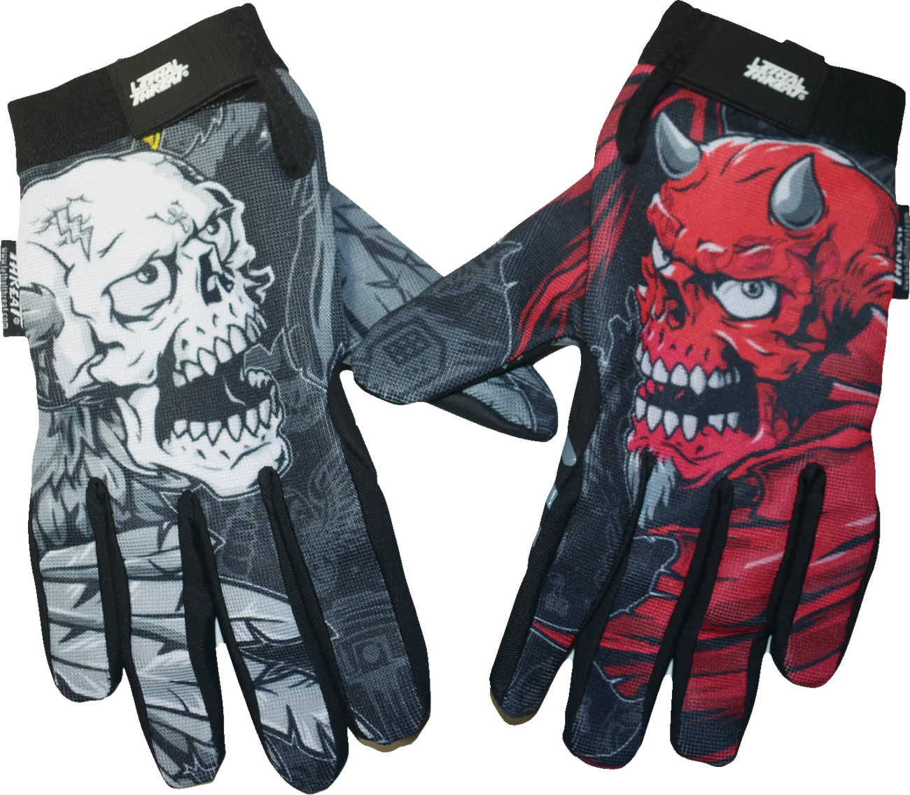 Good N Evil Skulls Gloves