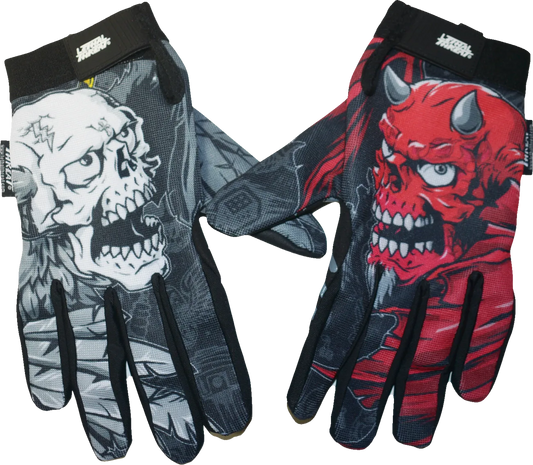 Good N Evil Skulls Gloves