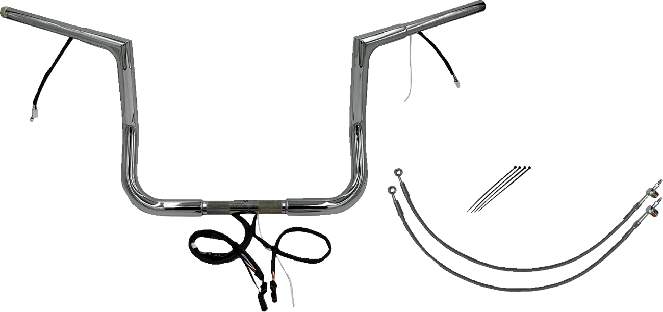 EZ Install Wired 1-1/4" Flat Top Handlebar Kit