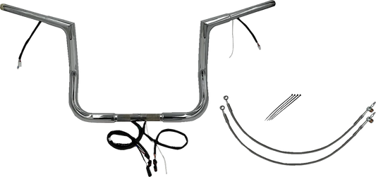 EZ Install Wired 1-1/4" Flat Top Handlebar Kit