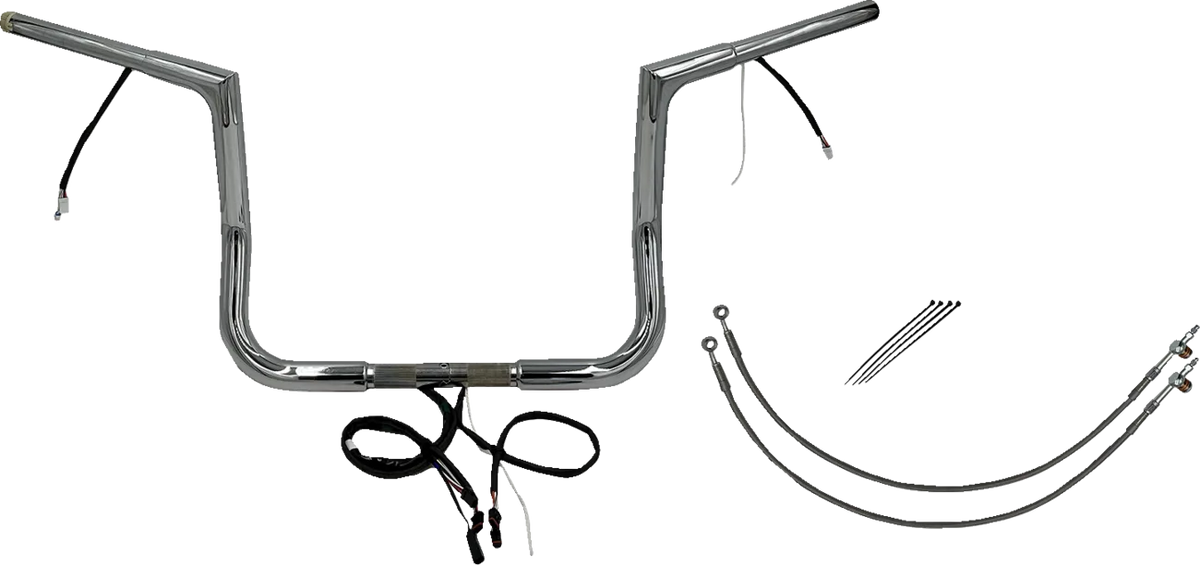 EZ Install Wired 1-1/4" Flat Top Handlebar Kit