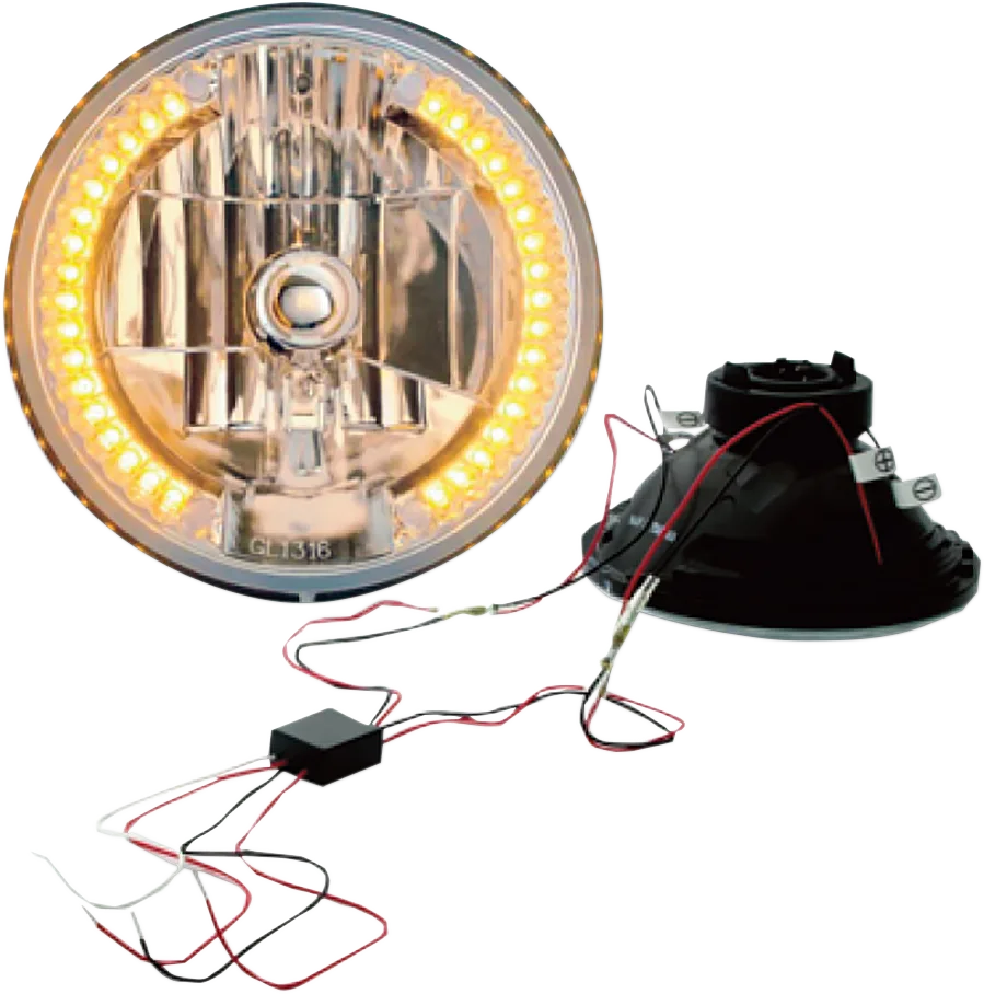 Snake-Eye Headlamp w/ LED Turn Signals and Control Module