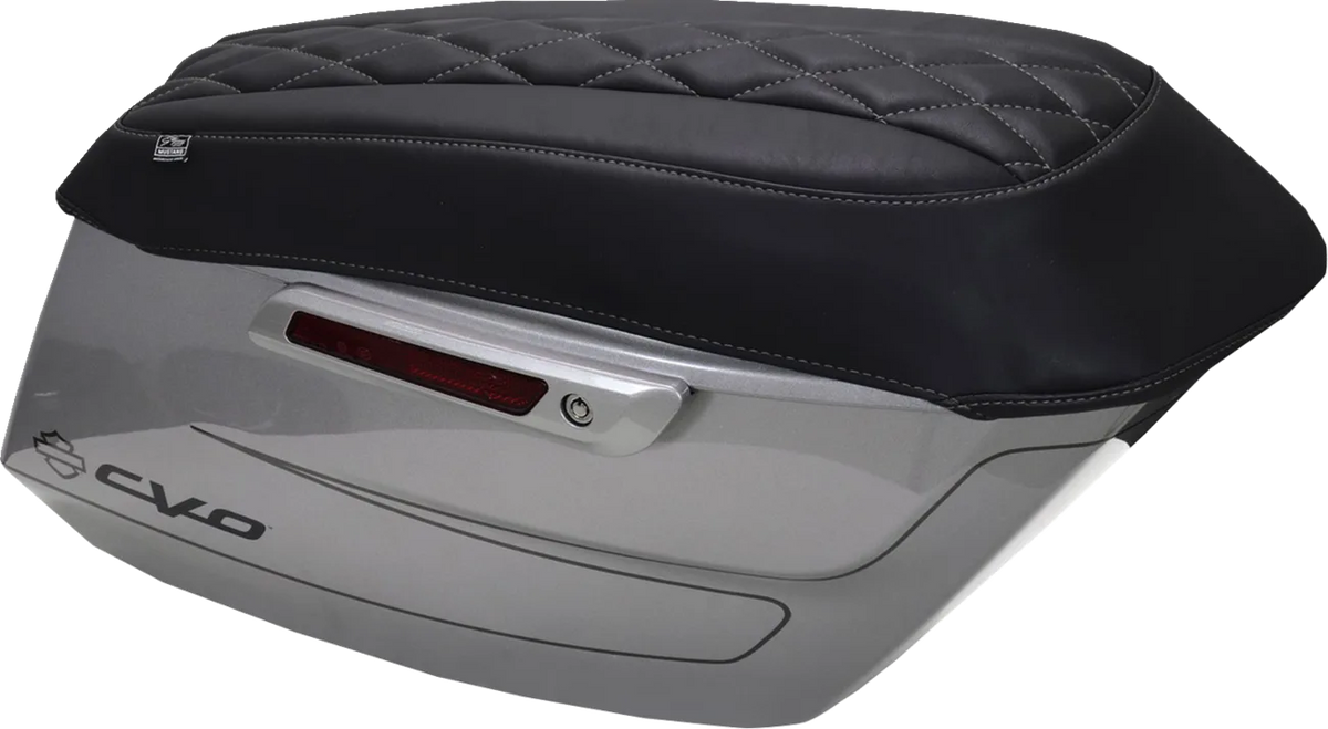 Deluxe Diamond Saddlebag Lid Covers