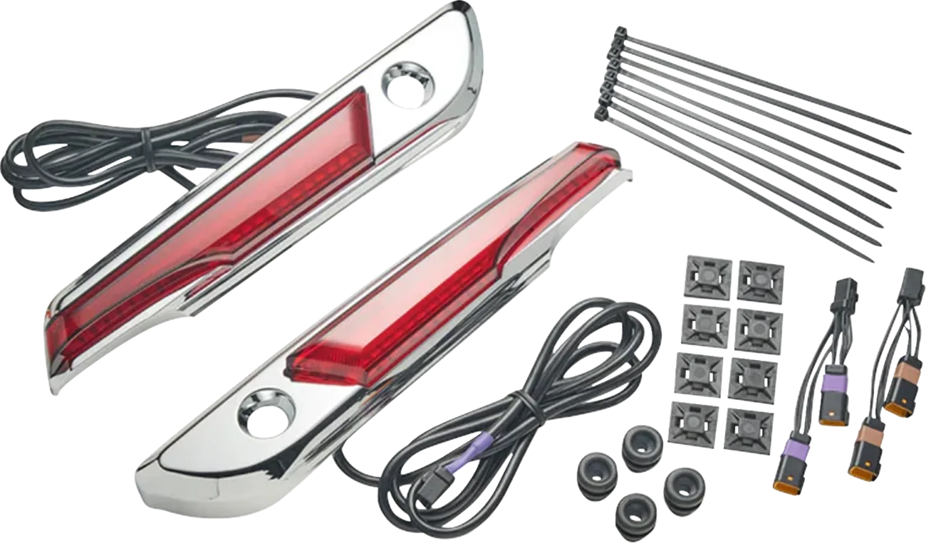 Lighted Saddlebag Hinge Covers
