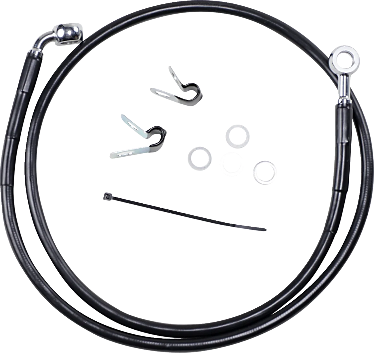 Extended Length Black Vinyl Brake Line Kit