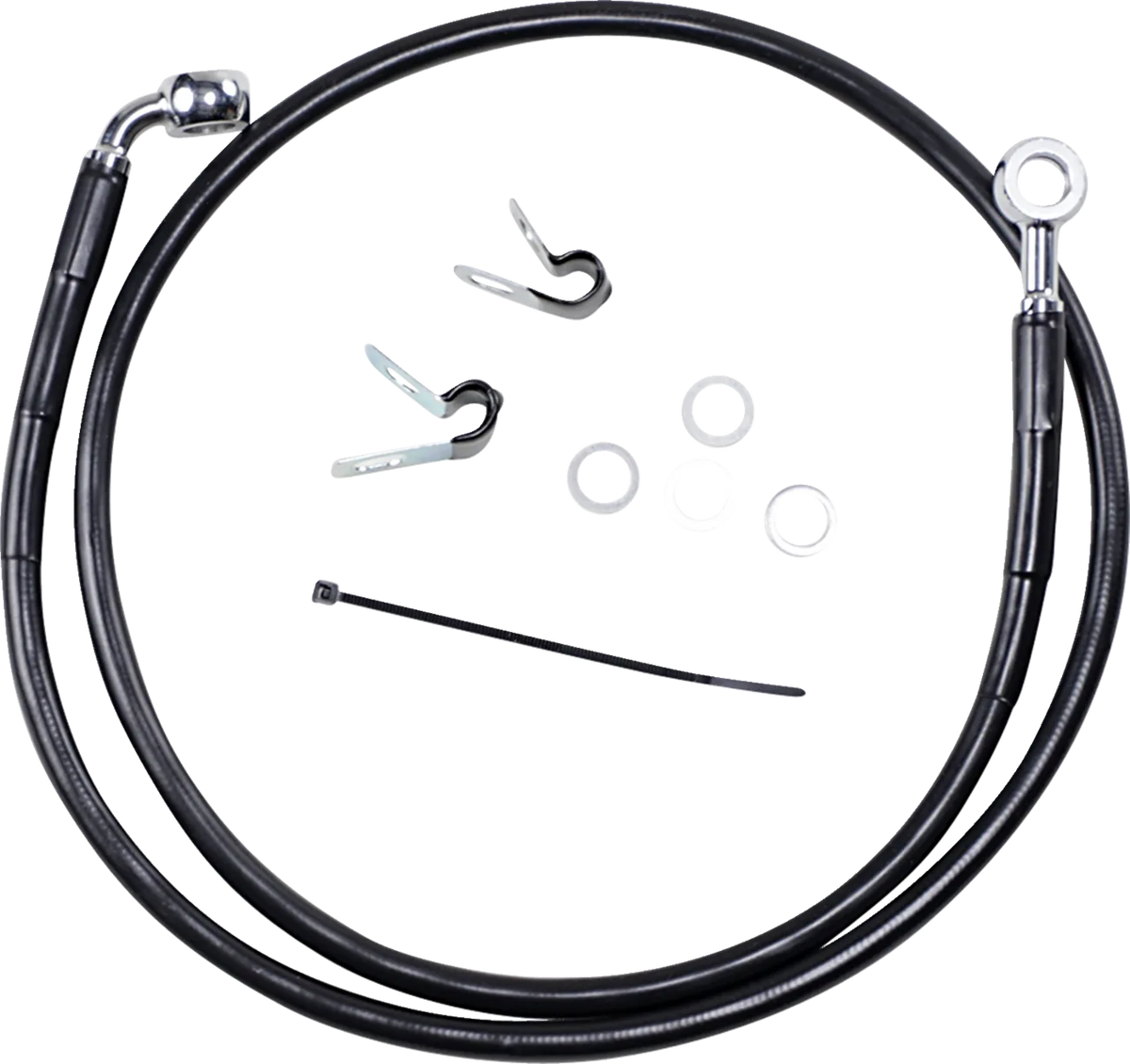 Extended Length Black Vinyl Brake Line Kit
