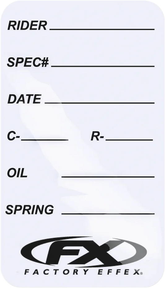 Suspension Spec Sticker