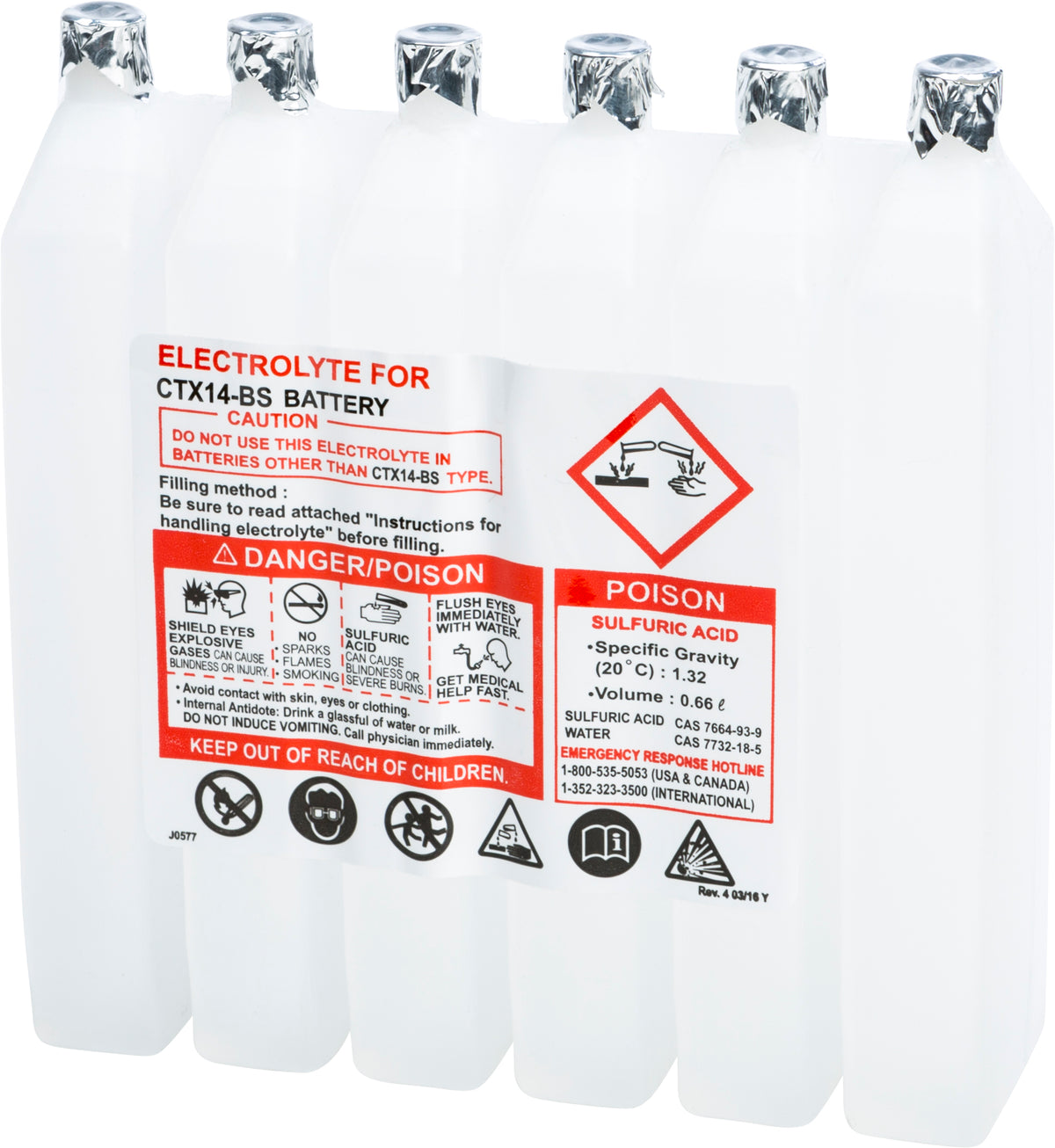Sealed Battery Electrolyte Pack