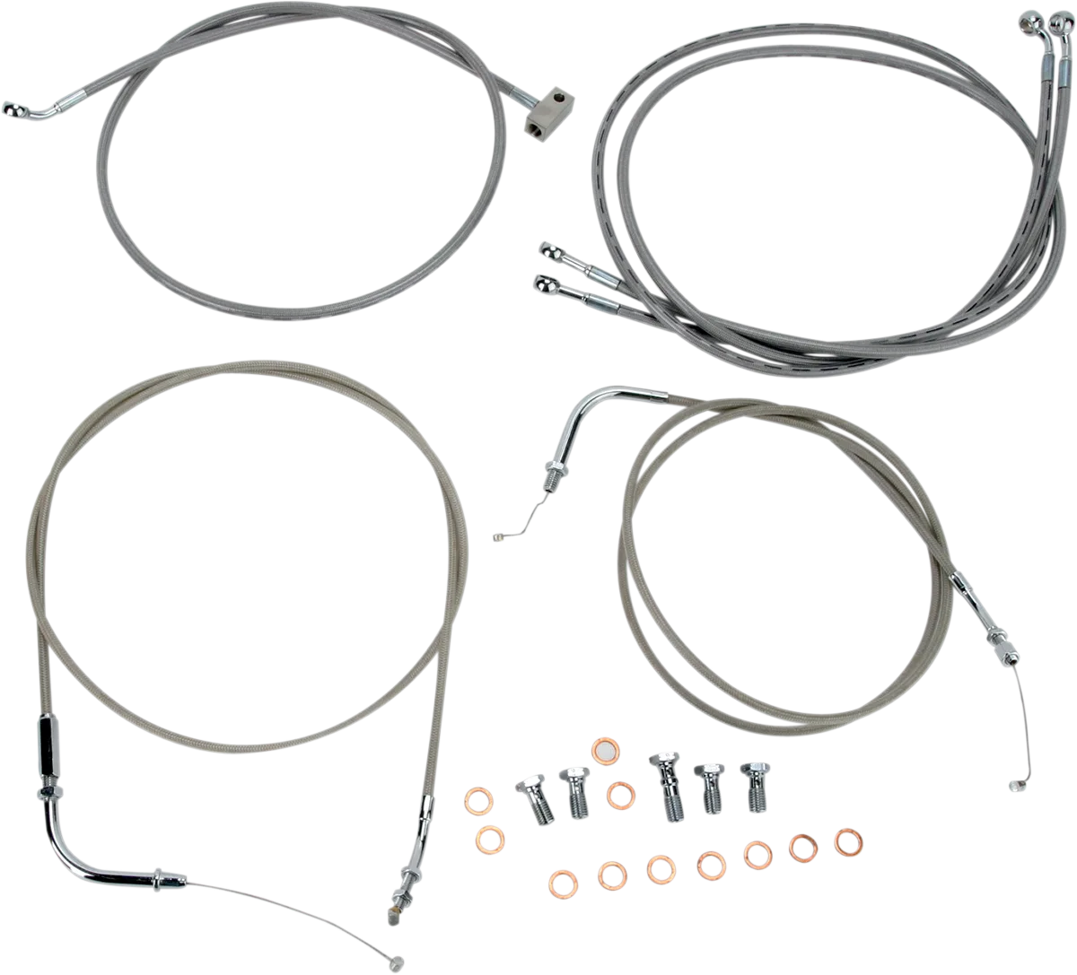 Stainless Handlebar Cable/Line Kit