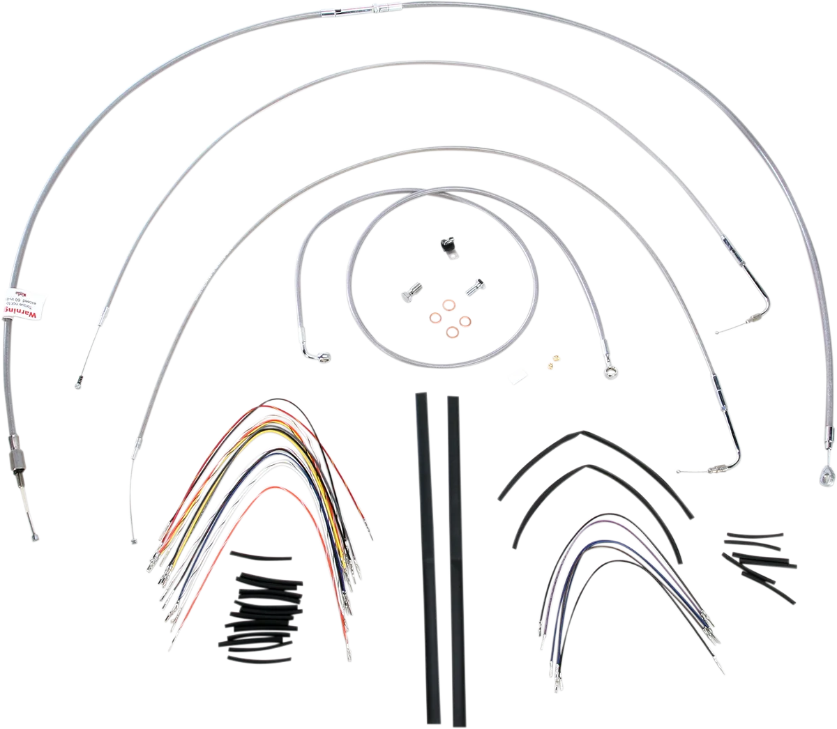 Complete Stainless Braided Handlebar Cable/Brake Line Kit