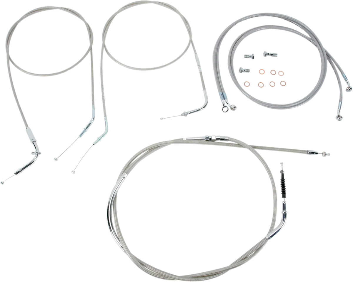 Stainless Handlebar Cable/Line Kit