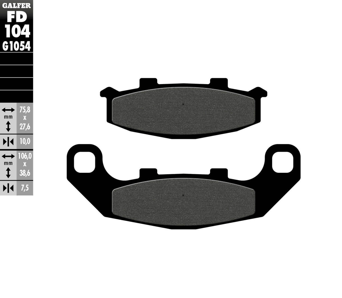 G-Semi-Metallic Brake Pads