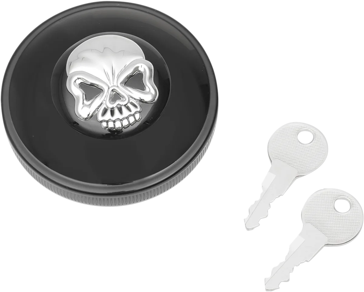Screw-In Locking Skull Gas Cap