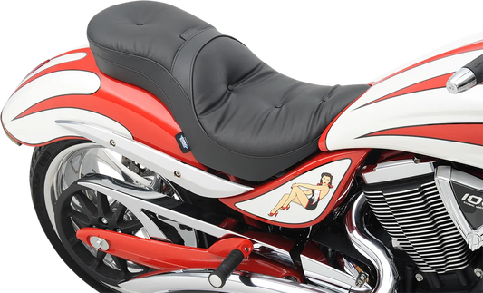 Ez Glide II™ Backrest Compatible Low-Profile Leather Touring Seat