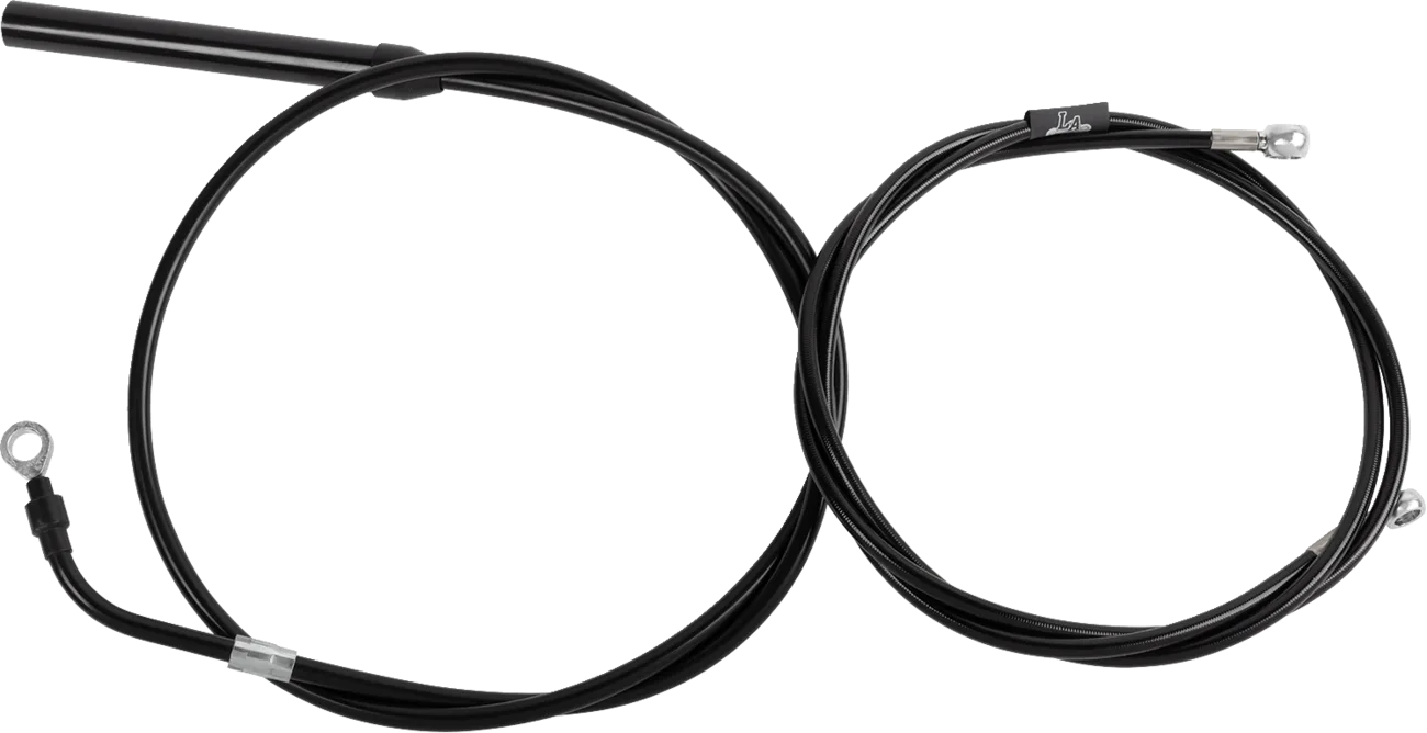 Standard Black Vinyl Handlebar Cable/Brake Line Kit — Ape Hanger
