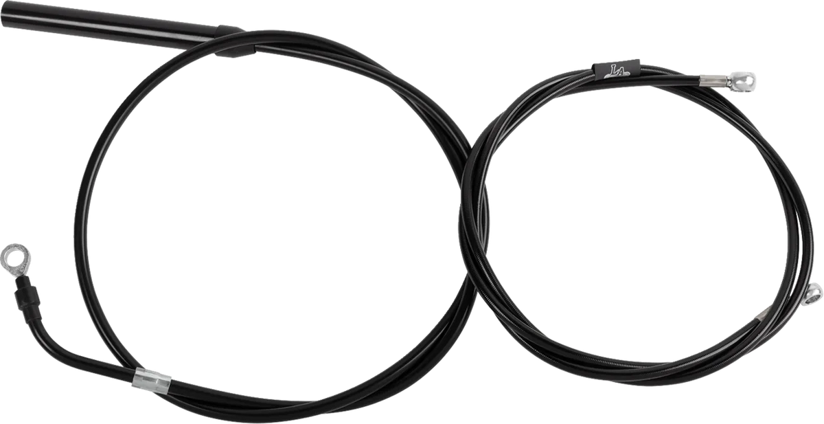 Standard Black Vinyl Handlebar Cable/Brake Line Kit — Ape Hanger