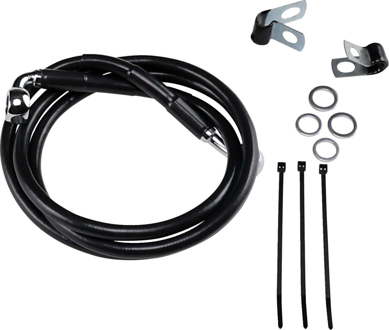 Extended Length Black Vinyl Brake Line Kit