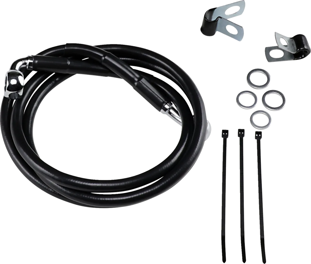 Extended Length Black Vinyl Brake Line Kit