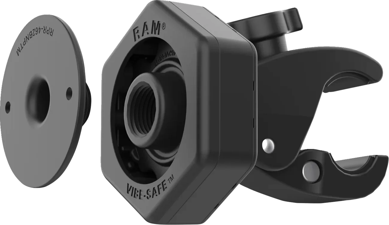 Tough-Claw™ Small Clamp Base with Vibe-Safe™ Adapter