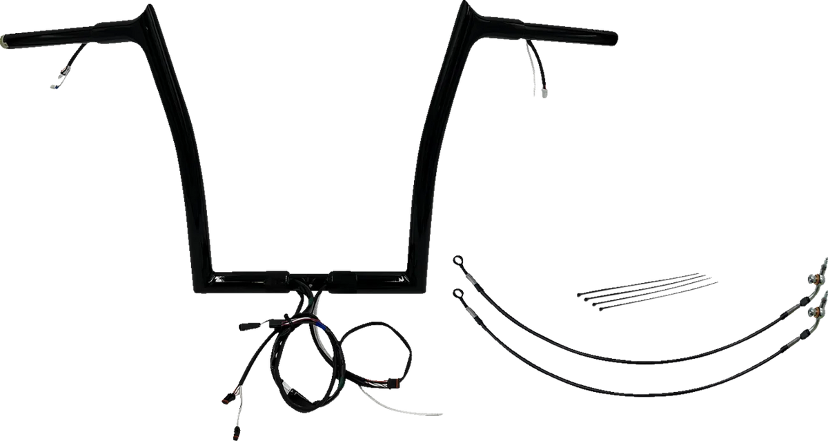 EZ Install Wired 1-1/4" Pointed Top Handlebar Kit