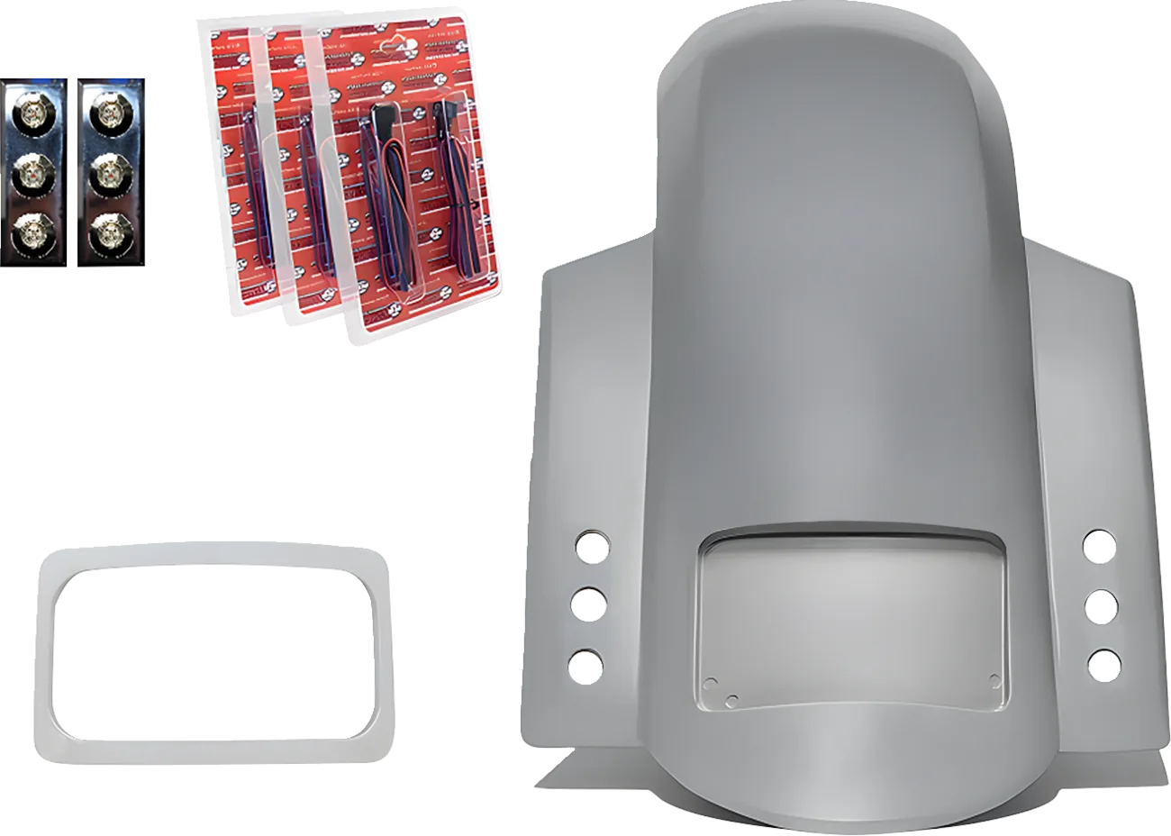 Short Sport Rear Fender with Thunder Pods