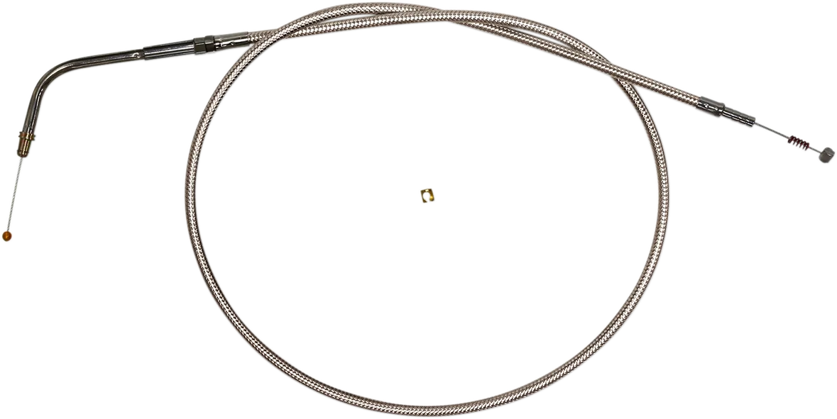 Polished Stainless Steel Braided Throttle/Idle Cable