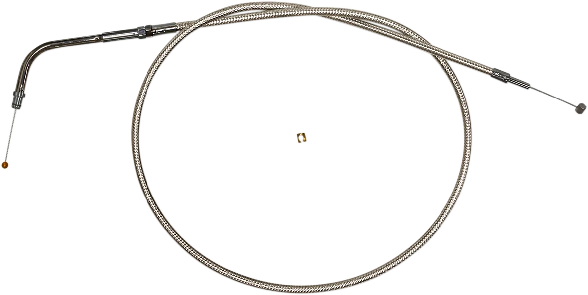 Polished Stainless Steel Braided Throttle/Idle Cable
