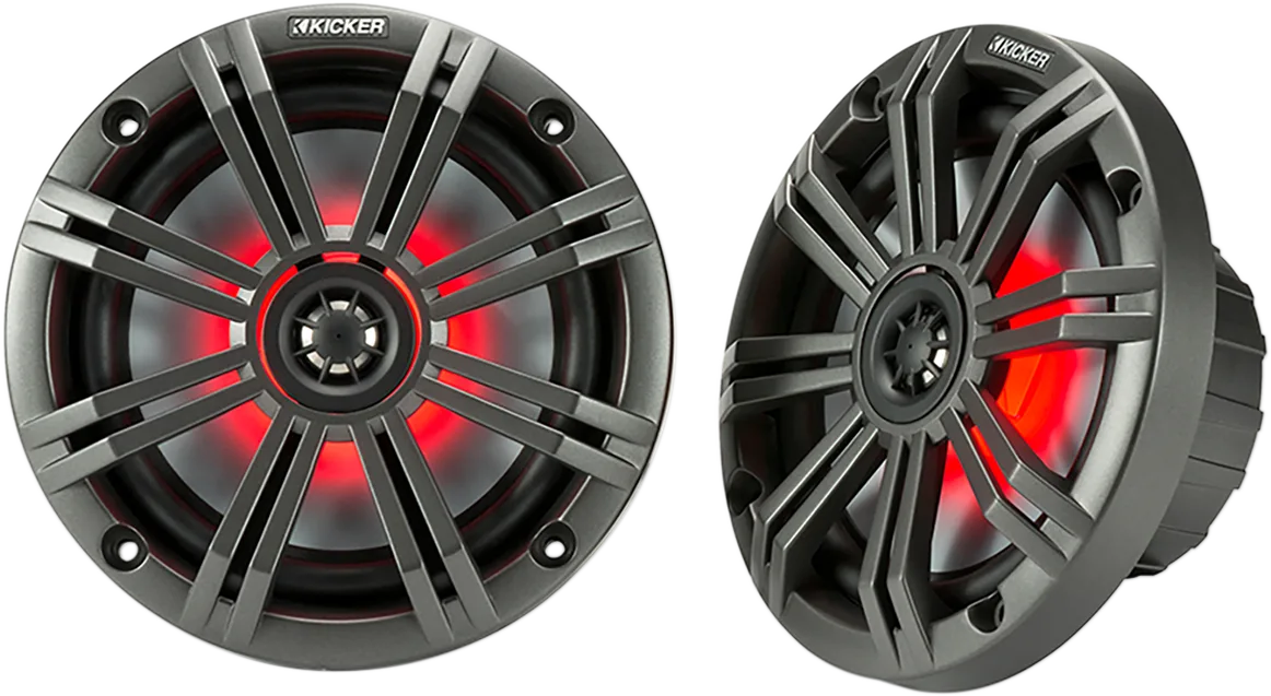 All-Weather Coaxial Speakers with LED Lighting